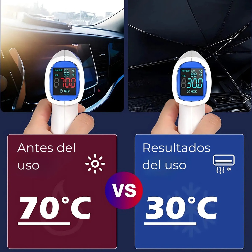 Parasol para Parabrisas en Forma de Paragua
